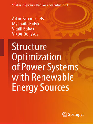 cover image of Structure Optimization of Power Systems with Renewable Energy Sources